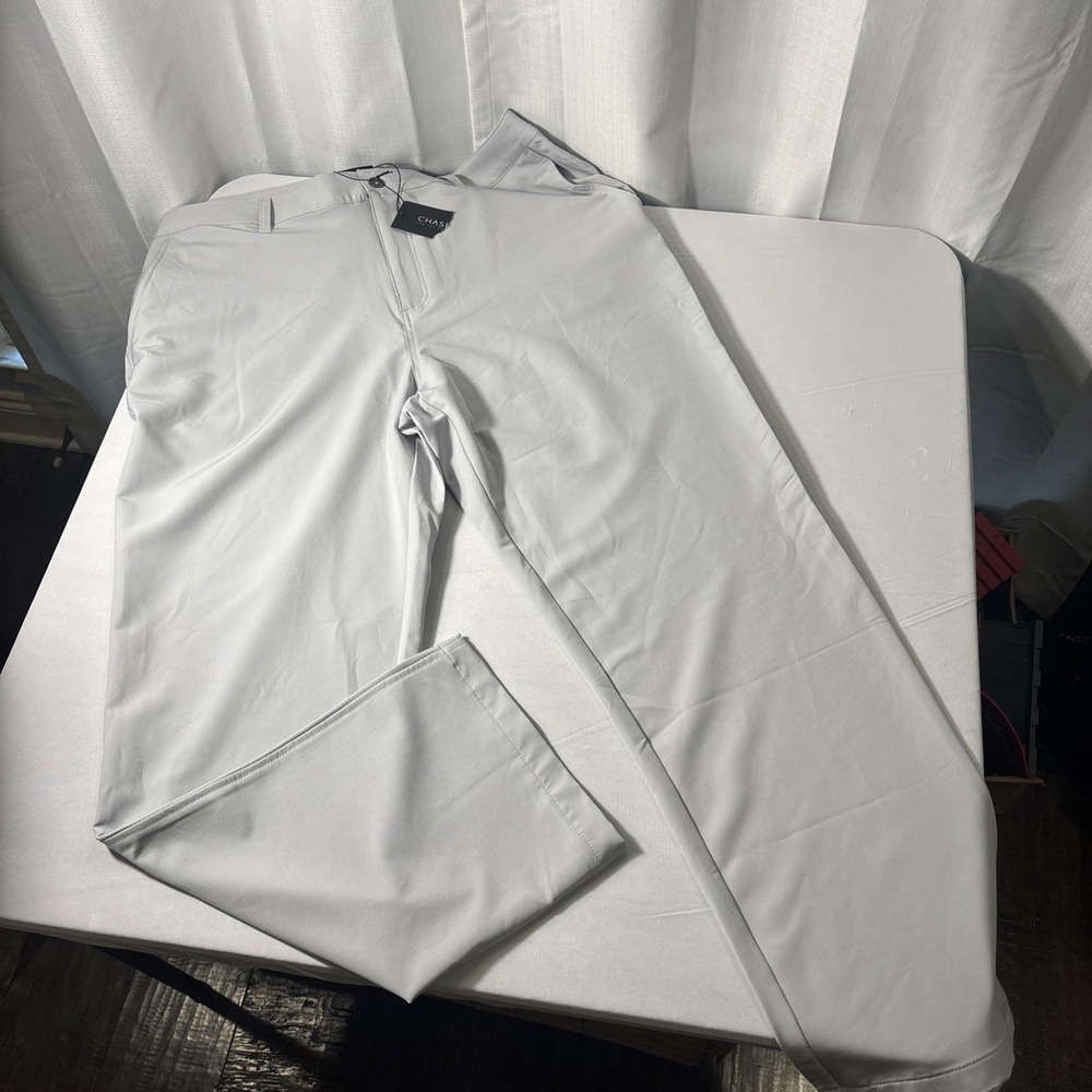 NWT CHASE 54 Performance Athletic Golf Pants Slacks Stretch Men 38‎ x 30 Gray